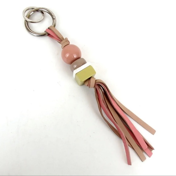 AUTH LOEWE leather fringe key ring - Picture 1 of 8